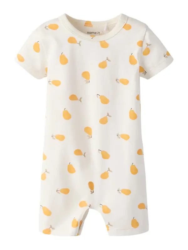 NAME IT NAME IT Dječji bodi 'NBNOPEAR'  smeđa / narančasto žuta / bijela