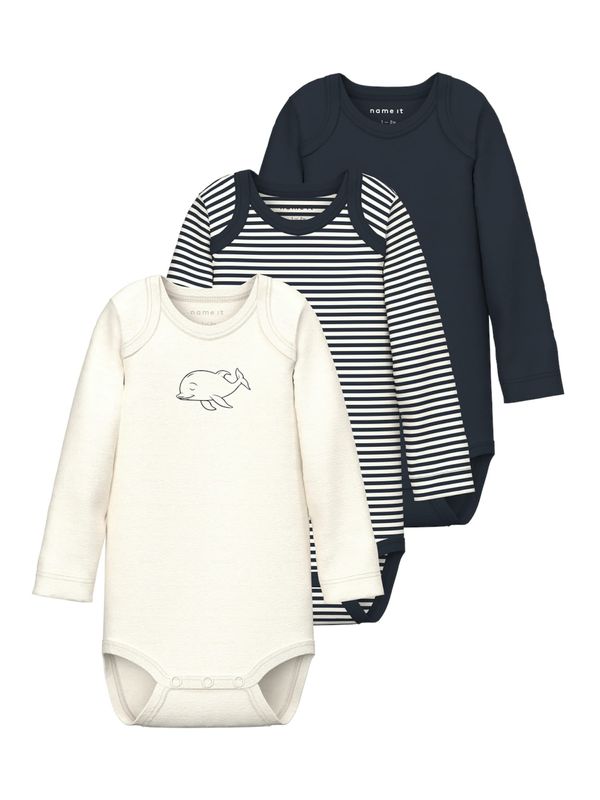 NAME IT NAME IT Dječji bodi  safirno plava / bijela