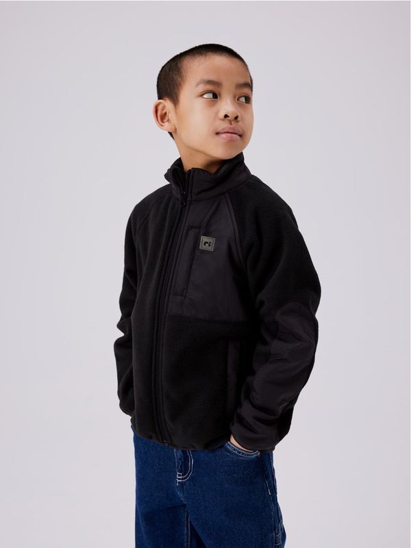 NAME IT NAME IT Flis jakna 'NKNMYLES'  crna