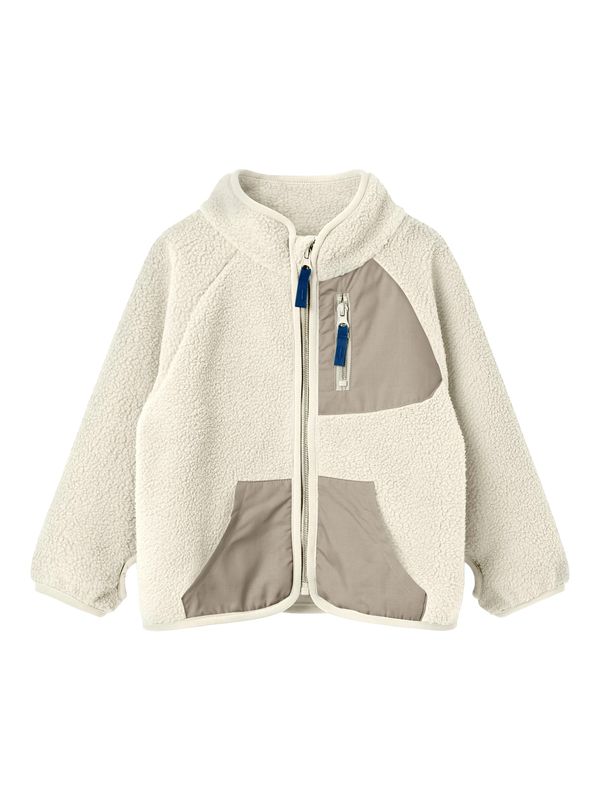 NAME IT NAME IT Flis jakna 'NMMBUSTER'  tamno bež / svijetlosiva