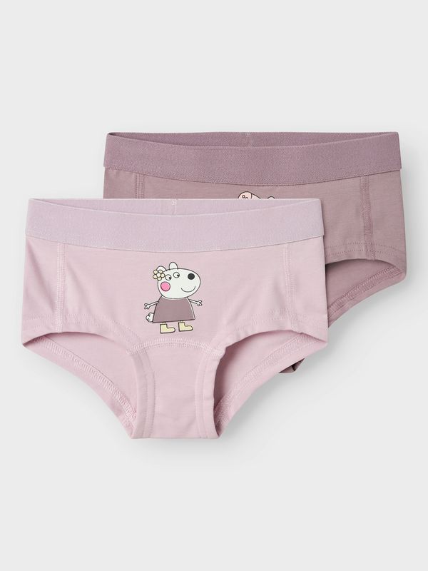 NAME IT NAME IT Gaće 'NMFDADDA PEPPAPIG'  pastelno žuta / sivkasto ljubičasta (mauve) / roza / bijela