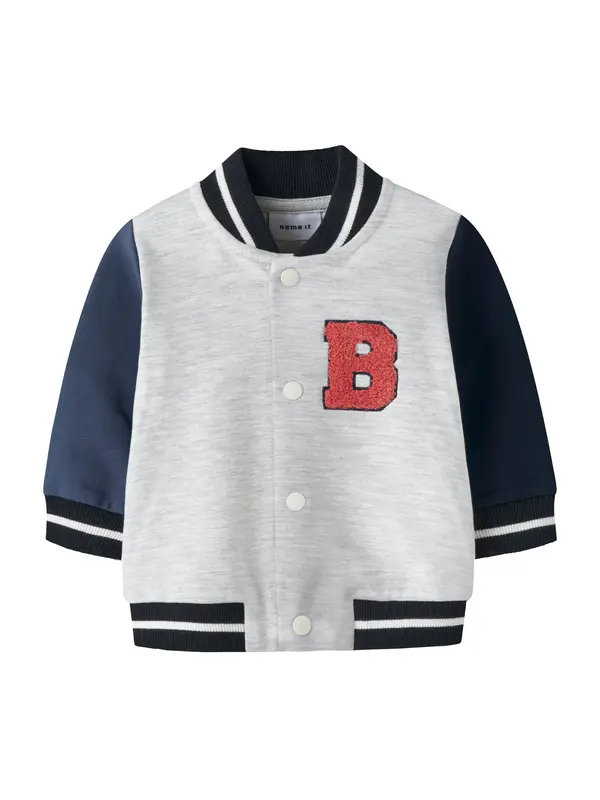 NAME IT NAME IT Gornji dio trenirke 'NBMDITTO'  mornarsko plava / siva melange / crvena