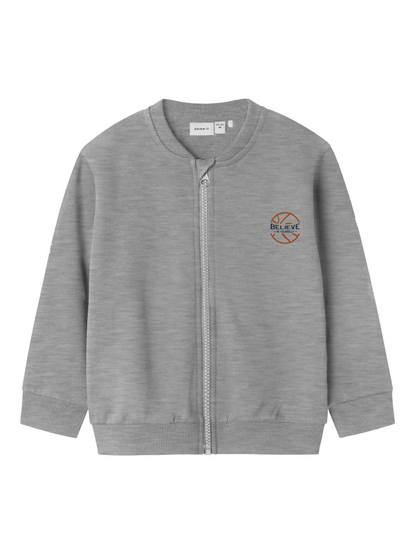 NAME IT NAME IT Gornji dio trenirke  siva melange / tamno narančasta / crna