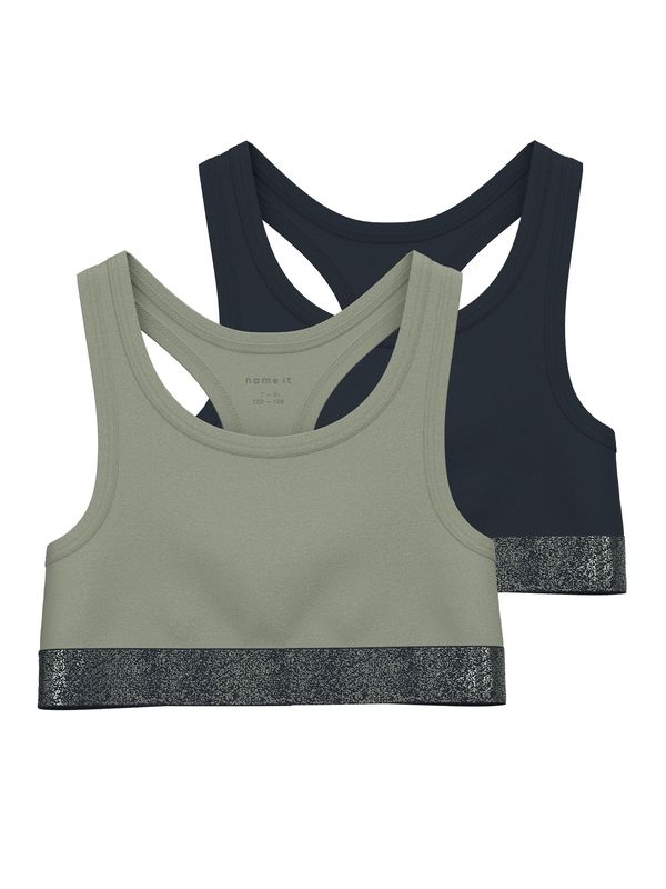 NAME IT NAME IT Grudnjak  morsko plava / maslinasta