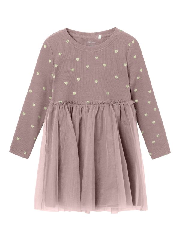 NAME IT NAME IT Haljina 'NADJA'  pastelno žuta / sivkasto ljubičasta (mauve)