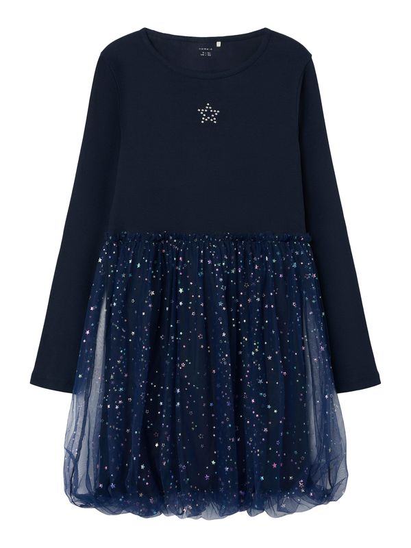 NAME IT NAME IT Haljina 'NKFRARANA'  mornarsko plava / ultra morsko plava / zelena / ljubičasta