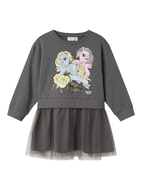 NAME IT NAME IT Haljina 'NMFJOSE'  svijetloplava / žuta / tamo siva / roza