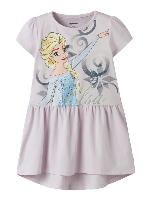 NAME IT NAME IT Haljina 'NMFMomsa Frozen'  svijetloplava / tamno plava / žuta / pastelno ljubičasta