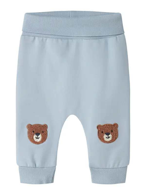NAME IT NAME IT Hlače 'NBMDADDEL'  pastelno plava / smeđa