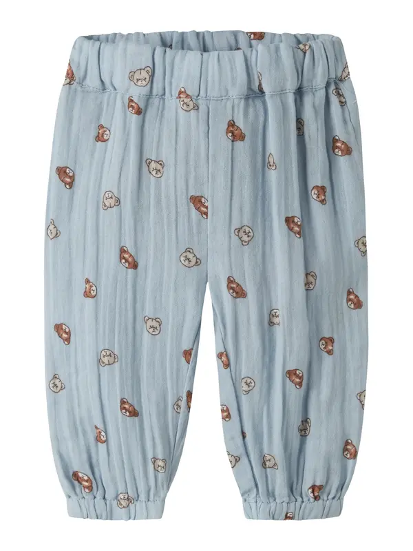 NAME IT NAME IT Hlače 'NBMDUTTY'  boja pijeska / svijetloplava / smeđa