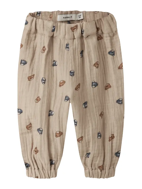 NAME IT NAME IT Hlače 'NBMDUTTY'  plava / smeđa / taupe siva