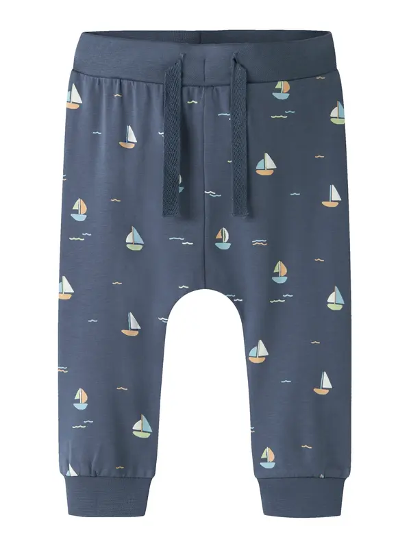 NAME IT NAME IT Hlače 'NBMVROELS'  svijetloplava / tamo siva / narančasta / bijela