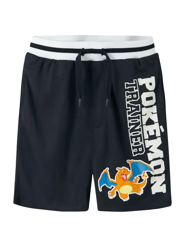 NAME IT NAME IT Hlače 'NKMMoris Pokemon'  mornarsko plava / azur / narančasta / bijela