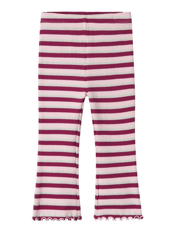 NAME IT NAME IT Hlače 'NMFBALISA'  srebrno siva / ljubičasto crvena / roza