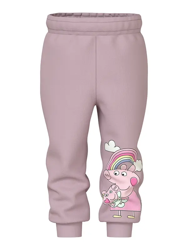 NAME IT NAME IT Hlače 'NMFNori Peppa'  limun / šljiva / roza / crna