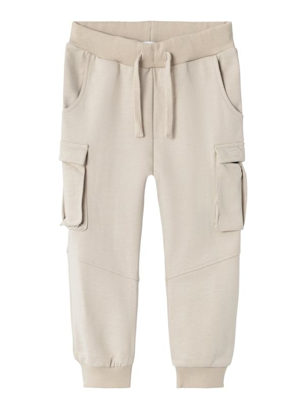 NAME IT NAME IT Hlače 'OLI'  sivkasto bež