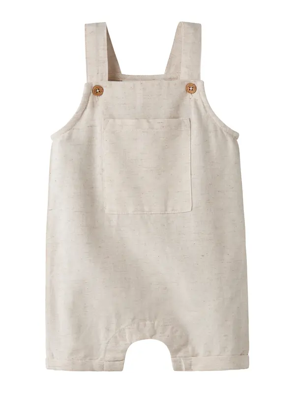 NAME IT NAME IT Hlače s tregerima 'NBMFAHER'  kameno siva