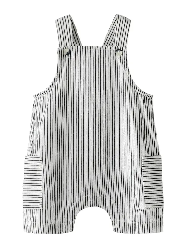 NAME IT NAME IT Hlače s tregerima 'NBMFAR'  crna / bijela