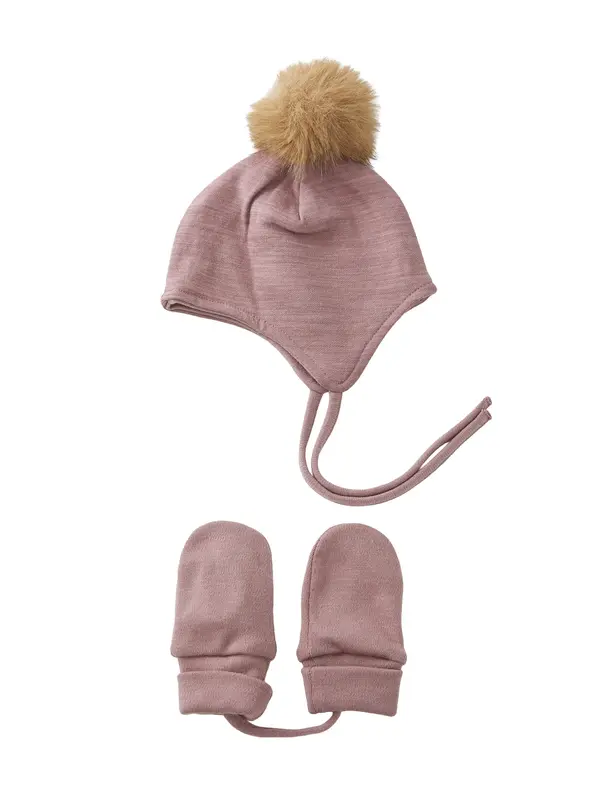 NAME IT NAME IT Kapa 'NBFWUPPO'  sivkasto ljubičasta (mauve)