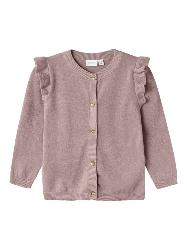 NAME IT NAME IT Kardigan 'Abinne'  sivkasto ljubičasta (mauve)