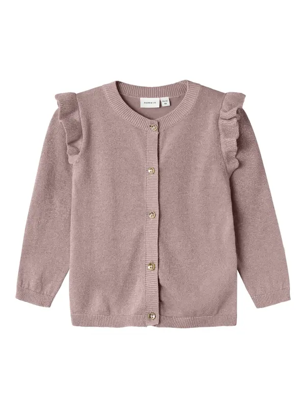NAME IT NAME IT Kardigan 'MMFabinne'  sivkasto ljubičasta (mauve)