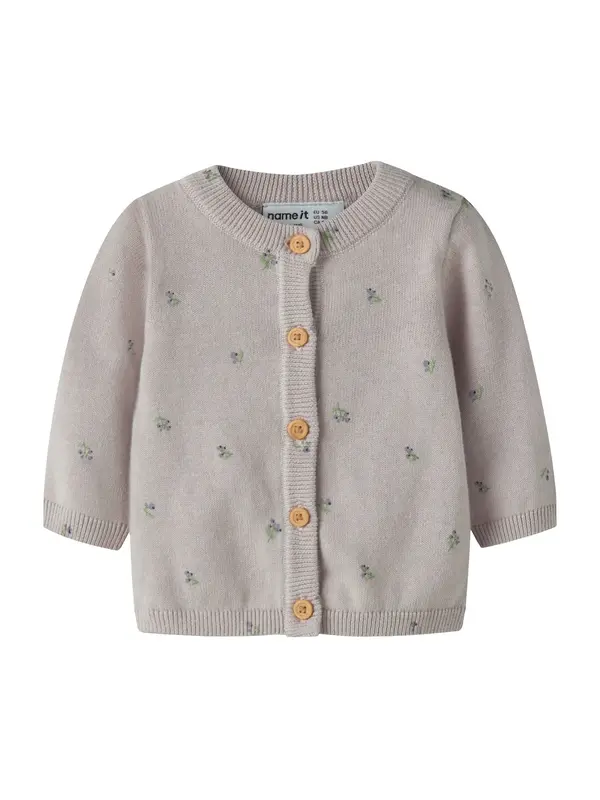 NAME IT NAME IT Kardigan 'NBFBETA'  svijetlozelena / lila / pastelno ljubičasta