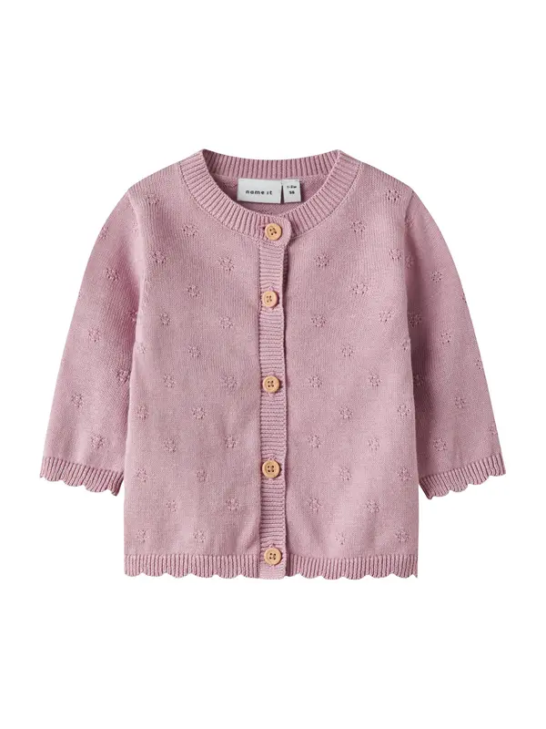 NAME IT NAME IT Kardigan 'NBFSULLY'  sivkasto ljubičasta (mauve)