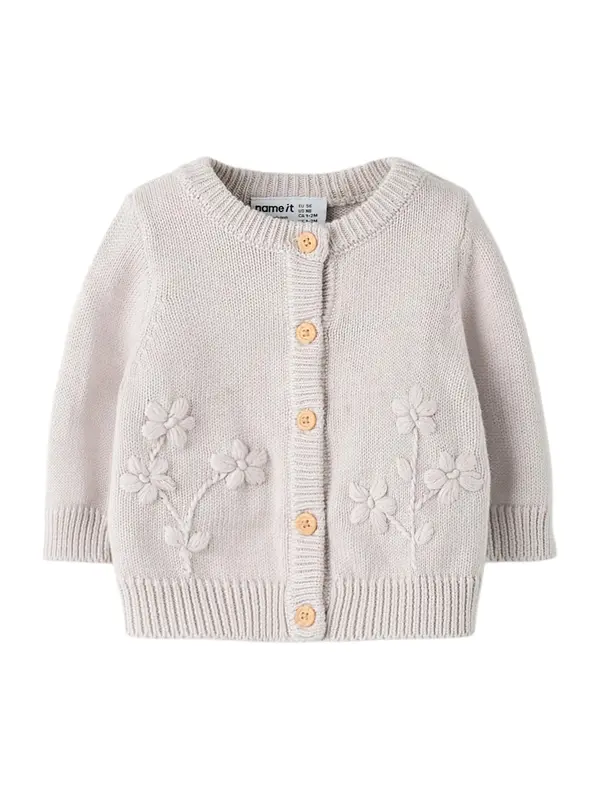 NAME IT NAME IT Kardigan 'NBFTOANA'  sivkasto ljubičasta (mauve)