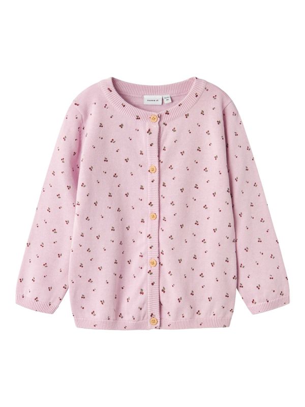 NAME IT NAME IT Kardigan 'NMFBASINE'  tamno zelena / lila / tamno crvena