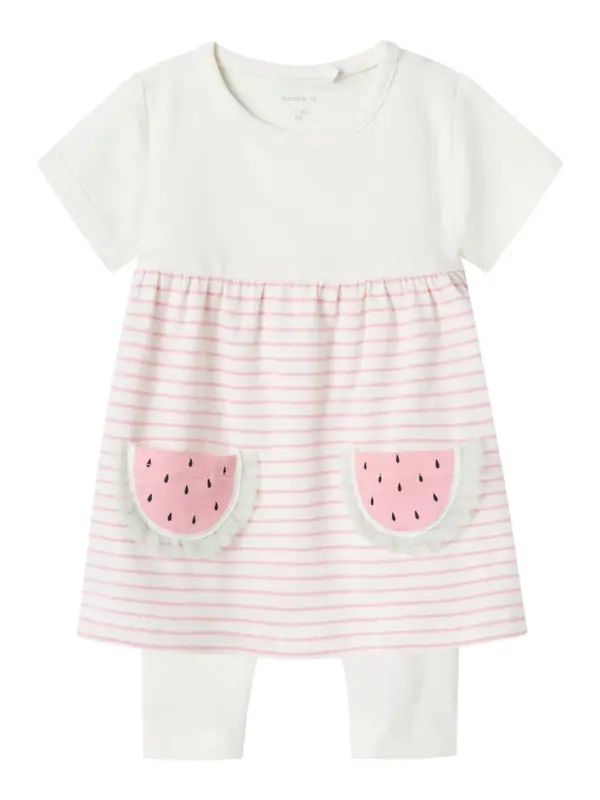 NAME IT NAME IT Komplet 'NBFJABELLE'  roza / crna / bijela