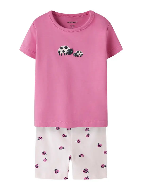 NAME IT NAME IT Komplet 'NBFVUBIE'  svijetloroza / crna / bijela