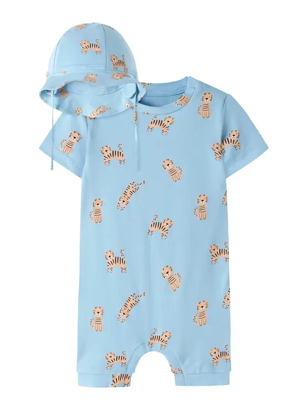 NAME IT NAME IT Komplet 'NBMVRoels'  bež / nebesko plava / crna