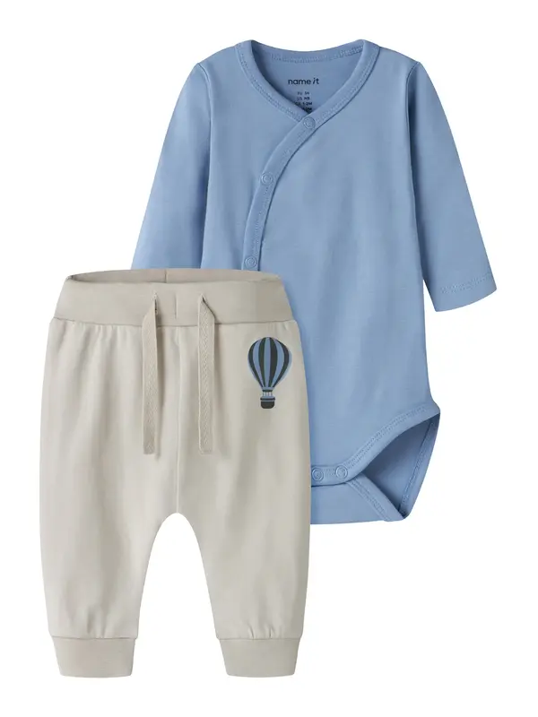 NAME IT NAME IT Komplet 'NBMVROLLE'  opal / siva