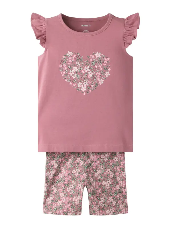 NAME IT NAME IT Komplet 'NMFVAYANA'  svijetlozelena / roza / magenta / bijela