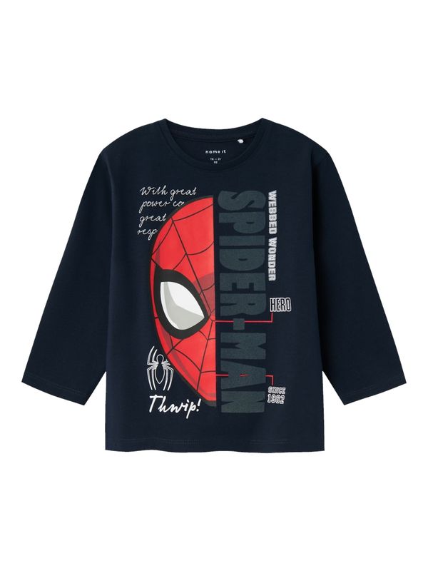 NAME IT NAME IT Majica 'AKO SPIDER'  safirno plava / crvena / bijela