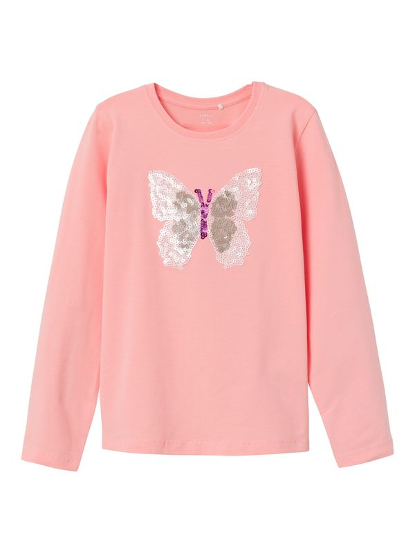 NAME IT NAME IT Majica 'BALISTAR'  siva / ljubičasta / marelica / bijela