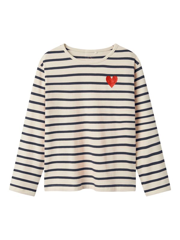 NAME IT NAME IT Majica  bež / tamno plava / crvena