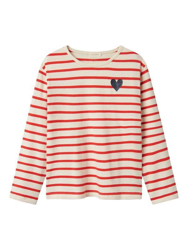 NAME IT NAME IT Majica  boja pijeska / jarko crvena / crna