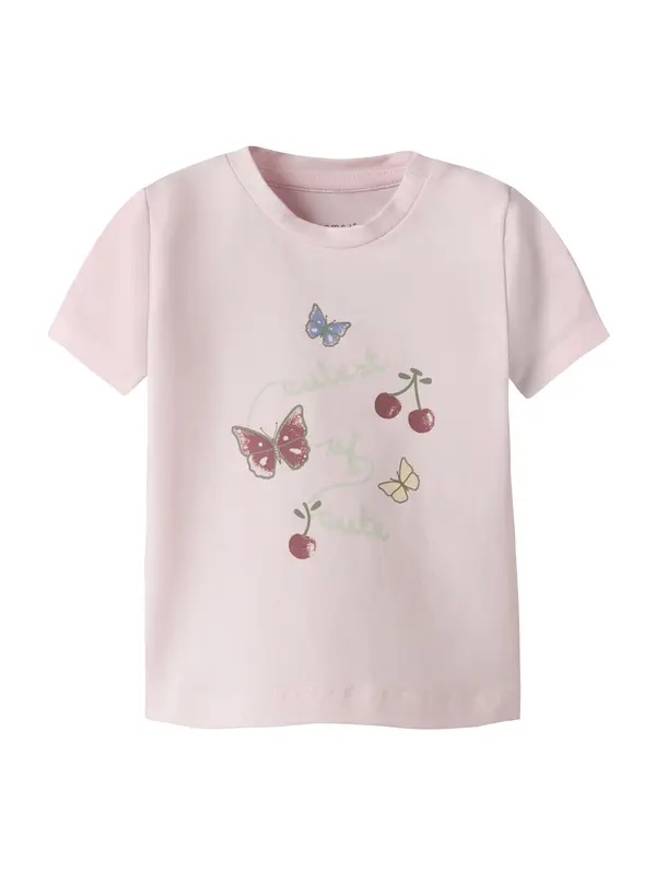 NAME IT NAME IT Majica 'NBFFIANE'  plava / svijetložuta / kraljevski zelena / roza