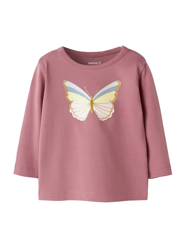 NAME IT NAME IT Majica 'NBFFRONTIE'  svijetloplava / svijetložuta / zlatna / ružičasta