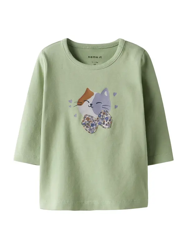 NAME IT NAME IT Majica 'NBFTANYA'  smeđa / pastelno zelena / lila