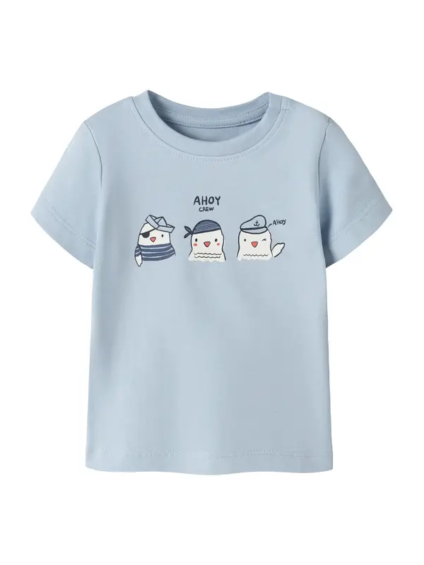 NAME IT NAME IT Majica 'NBMFALLON'  mornarsko plava / svijetloplava / bijela