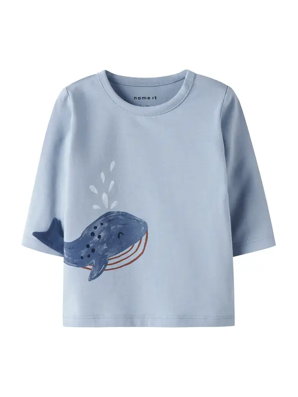 NAME IT NAME IT Majica 'NBMFLOP'  mornarsko plava / golublje plava / nebesko plava / smeđa