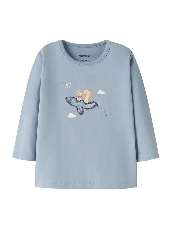 NAME IT NAME IT Majica 'NBMHERRO'  mornarsko plava / opal / žuta