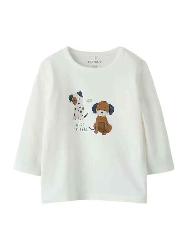 NAME IT NAME IT Majica 'NBMTOKAN'  mornarsko plava / smeđa / bijela