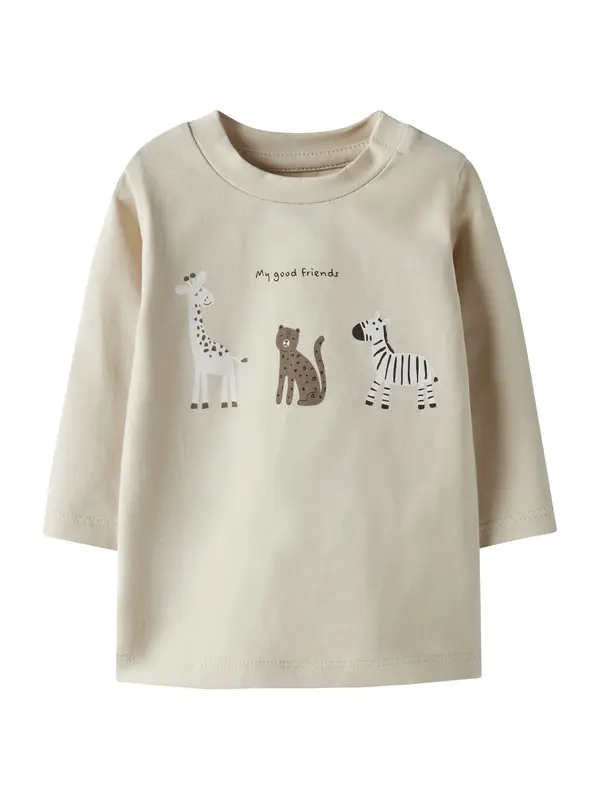 NAME IT NAME IT Majica 'NBNTUTTY'  pijesak / smeđa / crna / bijela