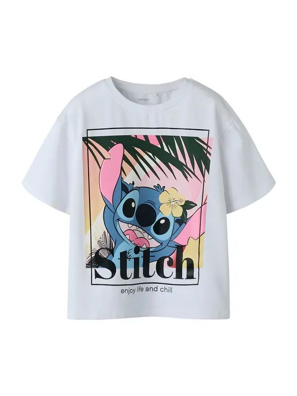 NAME IT NAME IT Majica 'NKFAFTINA STITCH'  žuta / roza / crna / bijela