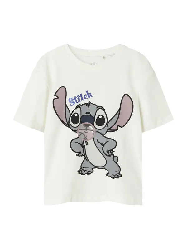 NAME IT NAME IT Majica 'NKFAkun Stitch'  plava / svijetlosiva / crna / bijela