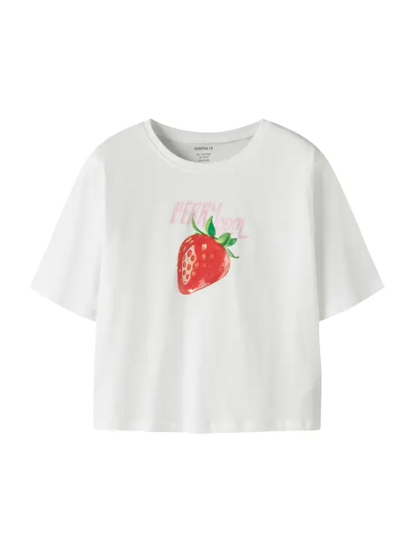 NAME IT NAME IT Majica 'NKFFARINAZ'  zelena / rosé / crvena / bijela