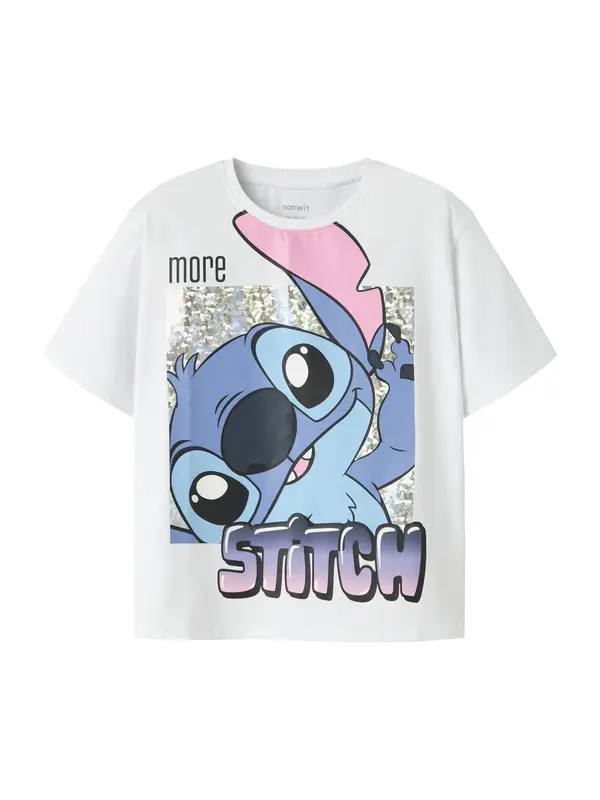 NAME IT NAME IT Majica 'NKFFora Stitch'  morsko plava / mornarsko plava / roza / bijela